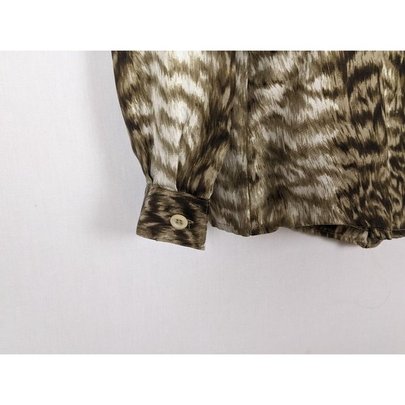 Valentino Miss V long sleeved silk button blouse 8 - Picture 4 of 7